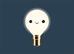 CSS3卡通灯泡点击发光动画特效